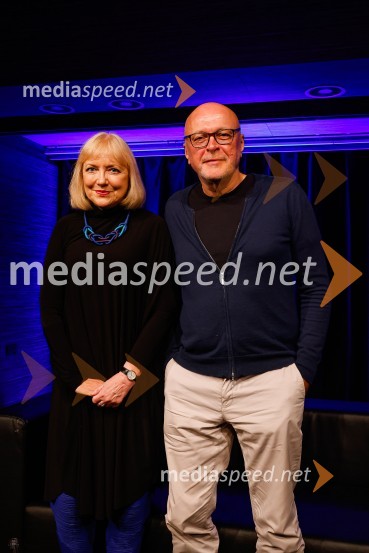 dr. Renata Salecl, filozofinja, sociologinja;  Miha Mazzini, pisatelj, kolumnist, scenaristMiha Mazzini: Osebno, predstavitev knjige v Cankarjevem domu