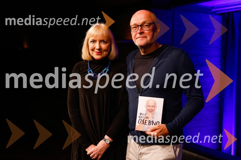 dr. Renata Salecl, filozofinja, sociologinja;  Miha Mazzini, pisatelj, kolumnist, scenaristMiha Mazzini: Osebno, predstavitev knjige v Cankarjevem domu