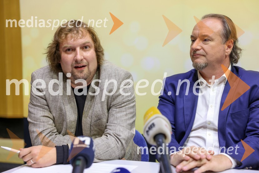  Gregor Stermecki, urednik, Radio Maribor;  Patrik Greblo, dirigentFrišno/Fresh kmalu že drugič na odru SNG Maribor