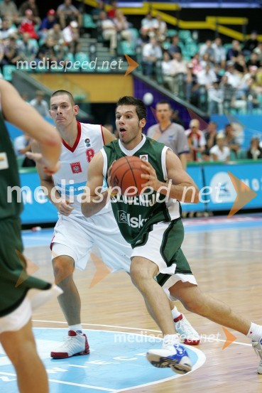 Sani Bečirovič, košarkarKošarka Poljska-Slovenija 2004