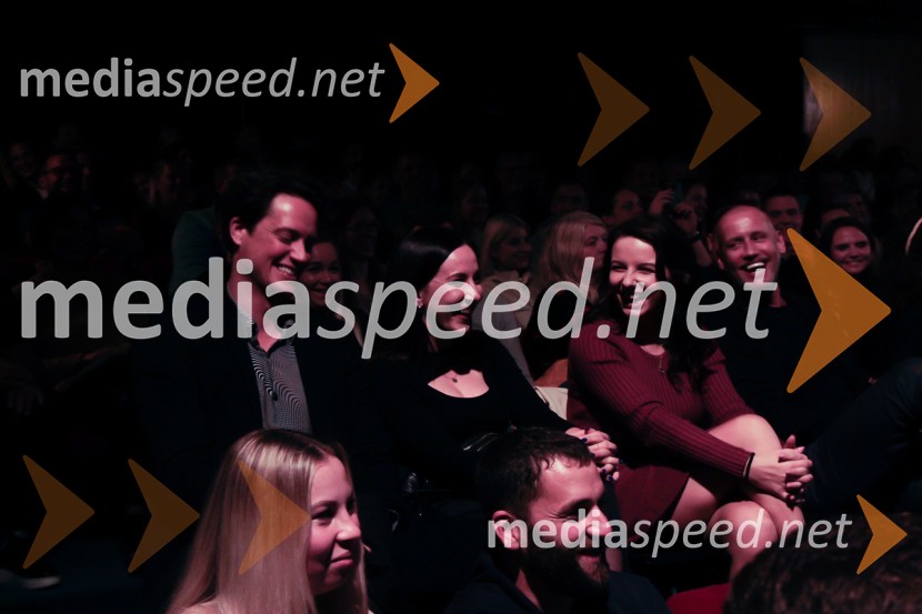  Domen Valič, igralec;  ... ;  ... ;  Peter Poles, televizijski voditeljStrast, dojenček in rompompom, premiera stand-upa Vida Valiča