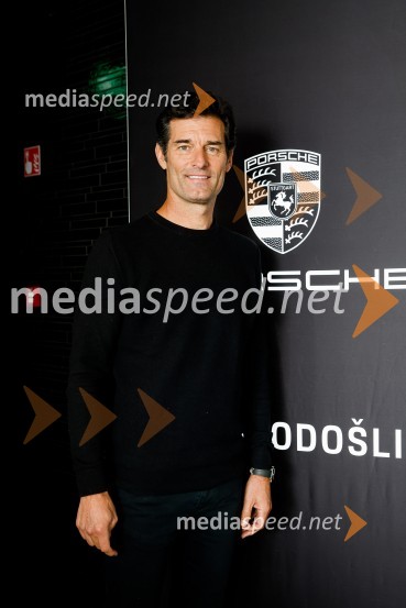  Mark Webber, nekdanji voznik Formule 1Mark Webber, nekdanji voznik F1 in Nika Zupanc, slovenska industrijska oblikovalka na novinarski konferenci Wild at Heart