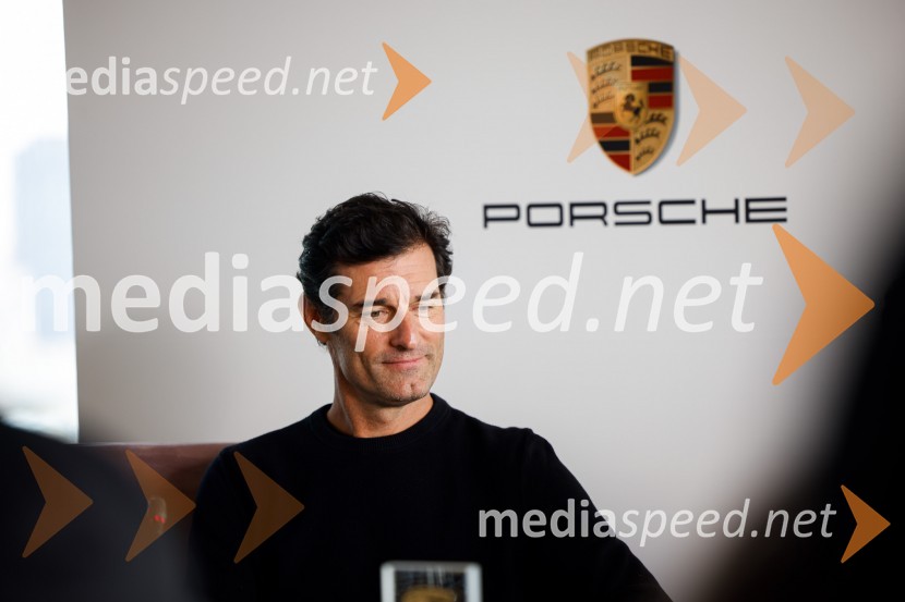  Mark Webber, nekdanji voznik Formule 1Mark Webber, nekdanji voznik F1 in Nika Zupanc, slovenska industrijska oblikovalka na novinarski konferenci Wild at Heart