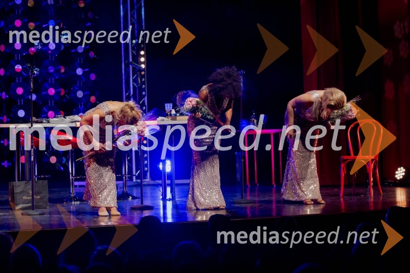  Nina Ivanič, igralka;  Irena Yebuah Tiran, operna pevka;  Špela Grošelj, pevkaVročica V ŽIVO! v Špas teatru