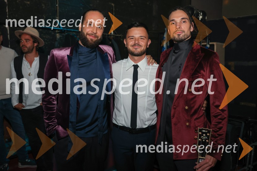  Marko Kocjan - Emkej, glasbenik;  Žan Hauptman, pevec, klaviaturist;  Vid Turica, MuzičariFrišno Fresh, dan nove slovenske glasbe 2022