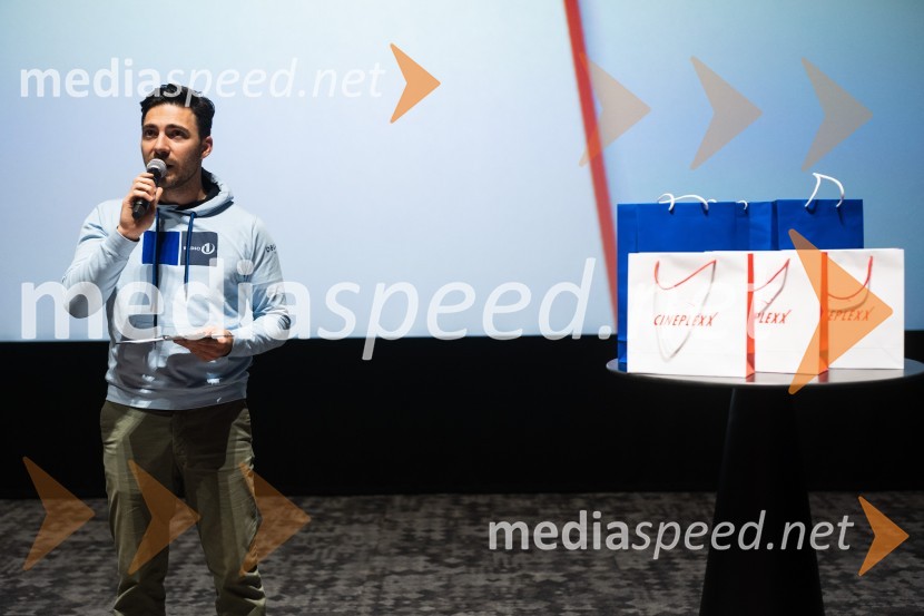  Haris Zulić, radijski voditelj, Radio 1Kung Fu Tačke, premiera filma v Cineplexx Ljubljana