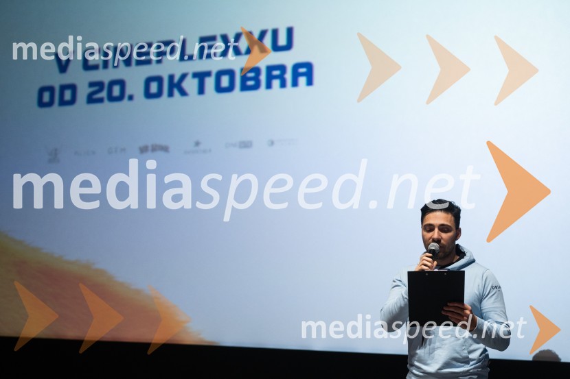  Haris Zulić, radijski voditelj, Radio 1Kung Fu Tačke, premiera filma v Cineplexx Ljubljana