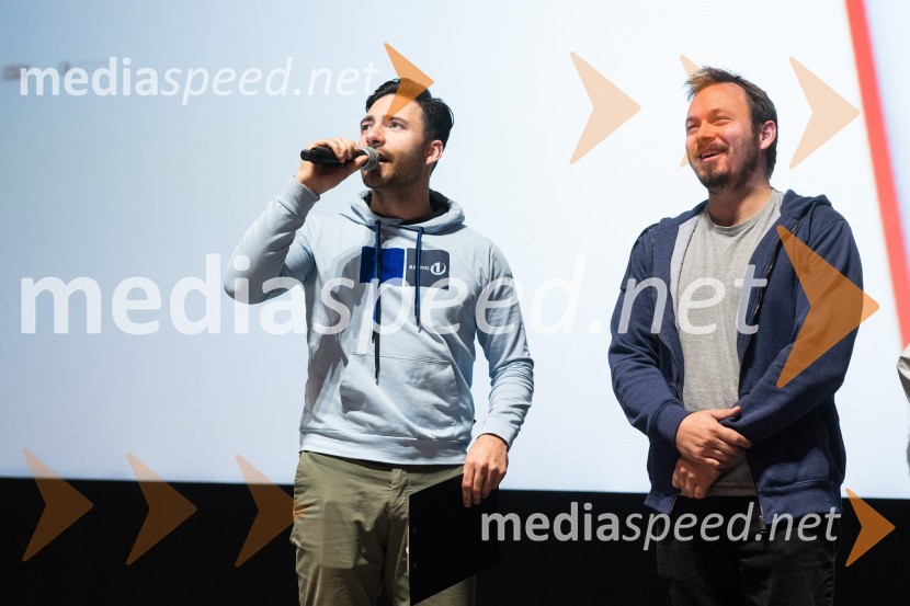  Haris Zulić, radijski voditelj, Radio 1;  Marko Žerjal, novinar, Planet TVKung Fu Tačke, premiera filma v Cineplexx Ljubljana