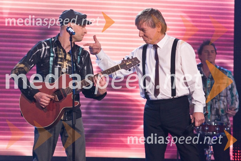 Skupina Ne me jugat in Slavko Ivančič, pevecEMA 2009, finale