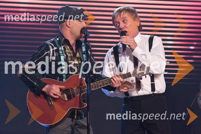 Skupina Ne me jugat in Slavko Ivančič, pevecEMA 2009, finale