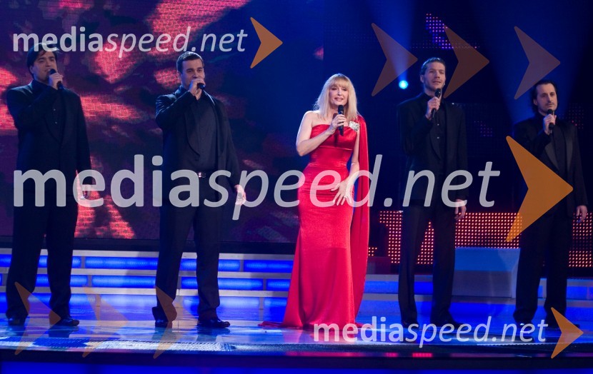 Helena Blagne, pevka in tenoristi Rusimir, Edvard, Anže ter BlažEMA 2009, finale