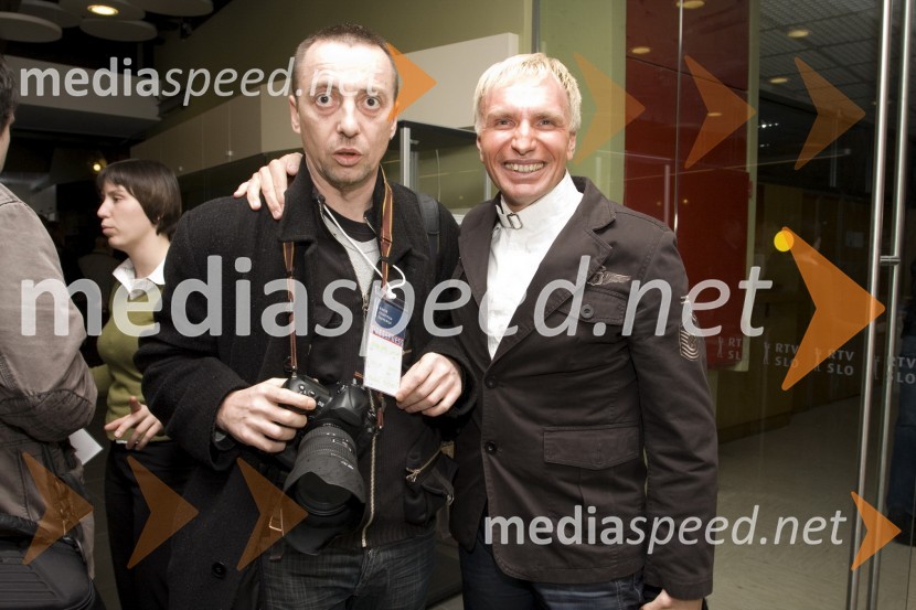 Primož Predalič, fotograf, in Igor Jelen - Iggy, lastnik plesnega studia IgenEMA 2009, finale