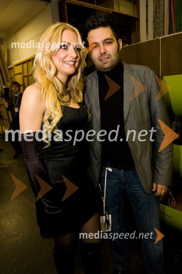 Natalija Verboten, pevka z možem DejanomEMA 2009, finale