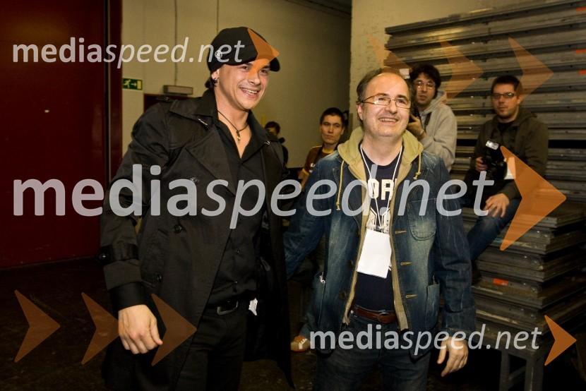 Samuel Lukas, pevec in Aleš Klinar, glasbenikEMA 2009, finale