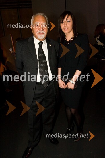 Samir Amarin, generalni konzul Kraljevine Jordanije s hčerko Leilo AmarinEMA 2009, finale