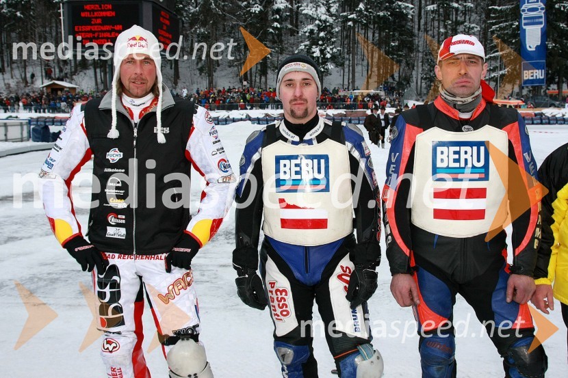 Franz Zorn, Markus Skabraut in Harald Simon, ekipa AvstrijeSpeedway na ledu, finale ekipnega svetovnega prvenstva