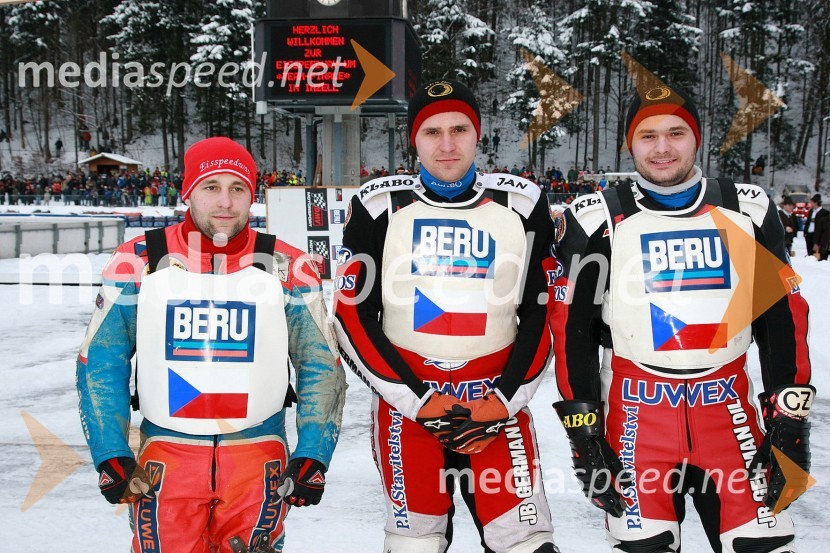 Andrej Diviš, Jan Klatovský in Antonin Klatovský, ekipa ČeškeSpeedway na ledu, finale ekipnega svetovnega prvenstva