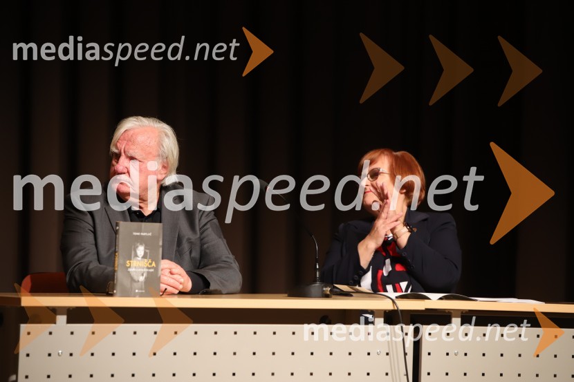  Tone Partljič, pisatelj;  Milena Pivec, direktorica Založbe PivecTone Partljič, predstavitev zbirke kratkih zgodb z naslovom Strnišča