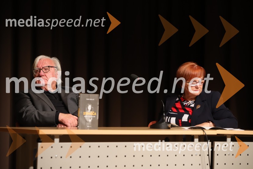  Tone Partljič, pisatelj;  Milena Pivec, direktorica Založbe PivecTone Partljič, predstavitev zbirke kratkih zgodb z naslovom Strnišča