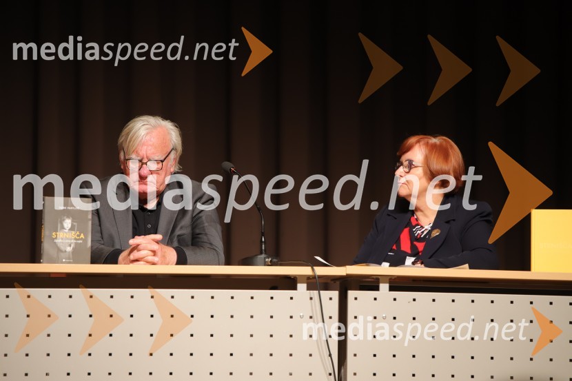  Tone Partljič, pisatelj;  Milena Pivec, direktorica Založbe PivecTone Partljič, predstavitev zbirke kratkih zgodb z naslovom Strnišča