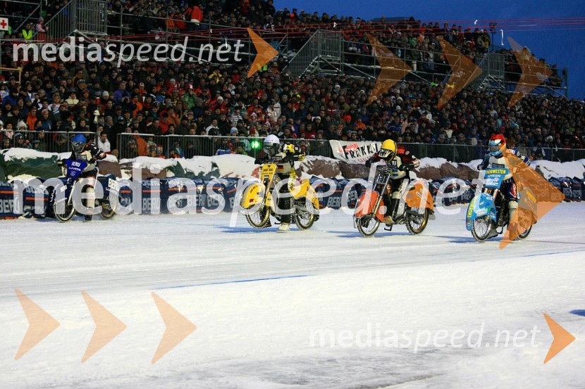 Per-Olov Serenius, Švedska, Stefan Pletschacher, Nemčija, Stefan Svensson, Švedska in Günter Bauer, NemčijaSpeedway na ledu, finale ekipnega svetovnega prvenstva