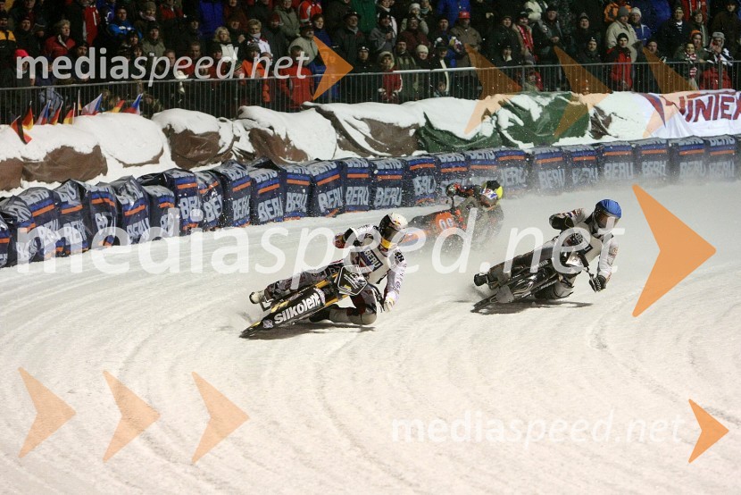 Franz Zorn, Avstrija, Harald Simon, Avstrija in Sven Holstein, NizozemskaSpeedway na ledu, finale ekipnega svetovnega prvenstva