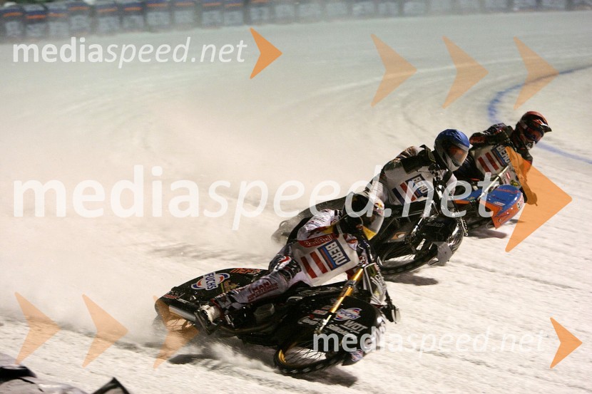 Franz Zorn, Avstrija, Harald Simon, Avstrija in Sven Holstein, NizozemskaSpeedway na ledu, finale ekipnega svetovnega prvenstva