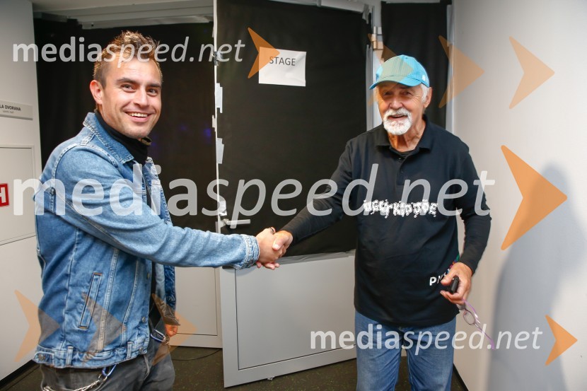  Omar Naber, glasbenik;  Dragan  Bulič, glasbeni urednikPANKRTI, koncert ob 45. obletnici