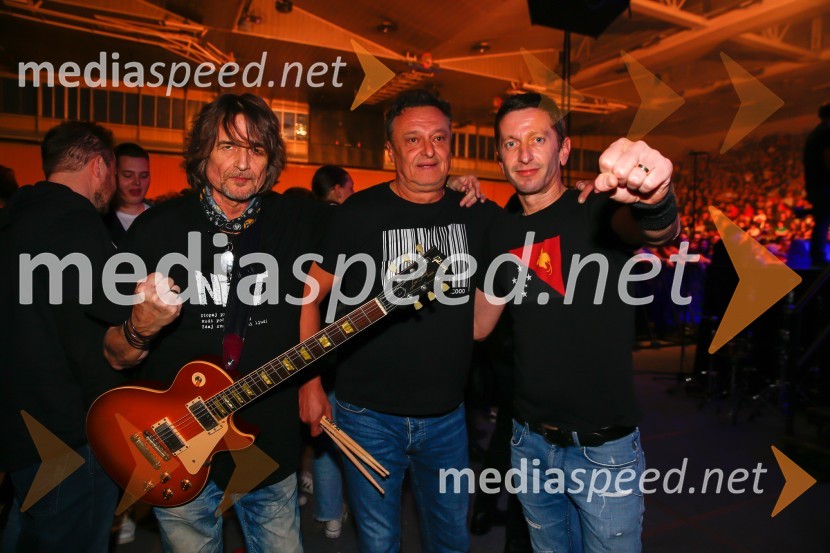  Robert Likar, skupina Niet;  Tomaž Bergant, skupina Niet;  Borut Marolt, pevec, skupina NietPANKRTI, koncert ob 45. obletnici