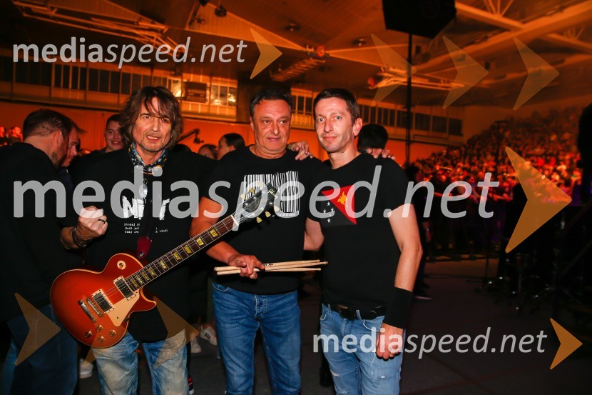  Robert Likar, skupina Niet;  Tomaž Bergant, skupina Niet;  Borut Marolt, pevec, skupina NietPANKRTI, koncert ob 45. obletnici