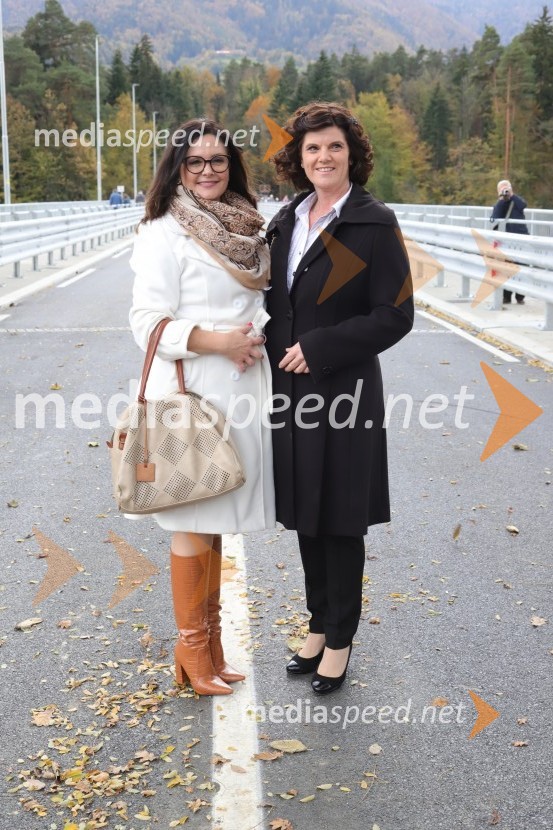  Urška  Repolusk, županja občine Ruše;  Vlasta Krmelj, županja, Občina Selnica ob DraviSlavnostno odprtje mostu med Rušami in Selnico ob Dravi