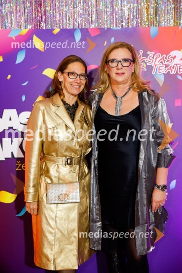  Katja Mlakar;  Urša Alič, direktorica, Špas teaterJubilejnih 25 let Špas teatra obeležili s premiero komedije Boeing Boeing