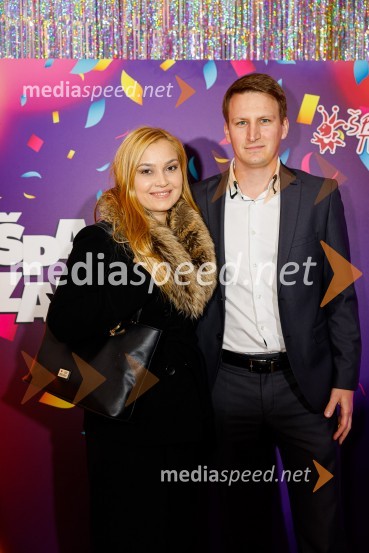  Eva Černe Avbelj, operna solistka;  Nejc Avbelj, pomočnik direktorja / Muzej za arhitekturo in oblikovanjeJubilejnih 25 let Špas teatra obeležili s premiero komedije Boeing Boeing