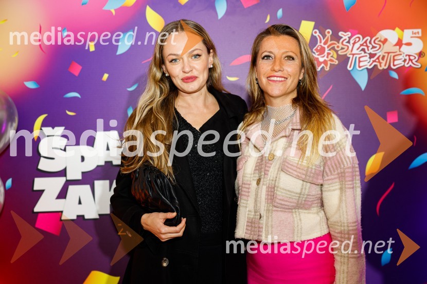  Iryna Osypenko, manekenka;  Dina Slapšak, Cannamedis d.o.o.Jubilejnih 25 let Špas teatra obeležili s premiero komedije Boeing Boeing