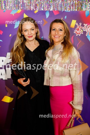  Iryna Osypenko, manekenka;  Dina Slapšak, Cannamedis d.o.o.Jubilejnih 25 let Špas teatra obeležili s premiero komedije Boeing Boeing