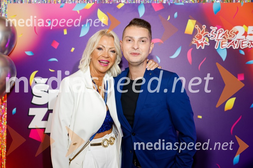  Anita Lončar, Lepotni studio Prive;  Damjan Murko, pevecJubilejnih 25 let Špas teatra obeležili s premiero komedije Boeing Boeing