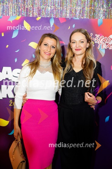  Dina Slapšak, Cannamedis d.o.o.;  Iryna Osypenko, manekenkaJubilejnih 25 let Špas teatra obeležili s premiero komedije Boeing Boeing