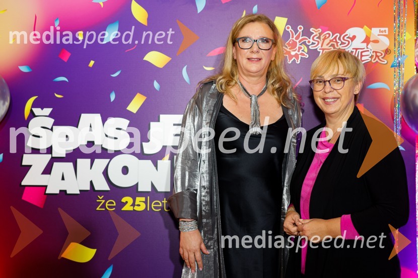  Urša Alič, direktorica, Špas teater;  Nataša Pirc Musar, partnerica, direktorica in odvetnica, Pirc Musar odvetniška družba, kandidatka na predsedniških volitvah 2022Jubilejnih 25 let Špas teatra obeležili s premiero komedije Boeing Boeing