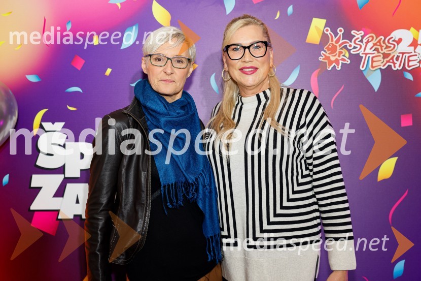  Lucija  Ćirović, stand up komičarka;  Christa Žentiily - SaloméJubilejnih 25 let Špas teatra obeležili s premiero komedije Boeing Boeing