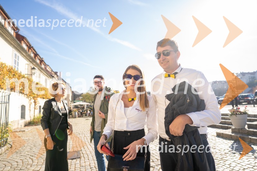  Natalija Cvetko, Mediaspeed d.o.o.;  Miha Dajčman, novinar, Večer;  Lucija Mukenauer, 19. svečinska vinska kraljica;  Sandi  Fleisinger, Kmetija FleisingerPUBEC že osmo sezono piše uspešno zgodbo o povezovanju