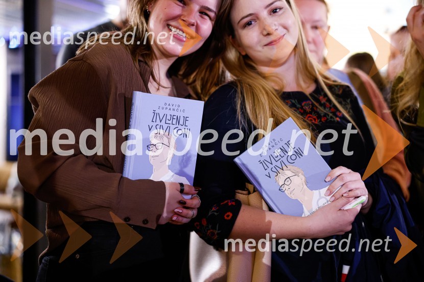  Meta Štuhec, plesalka;  Ana Skumvač, tekmovalka, QL talentŽivljenje v sivi coni, predstavitev knjige Davida Zupančiča