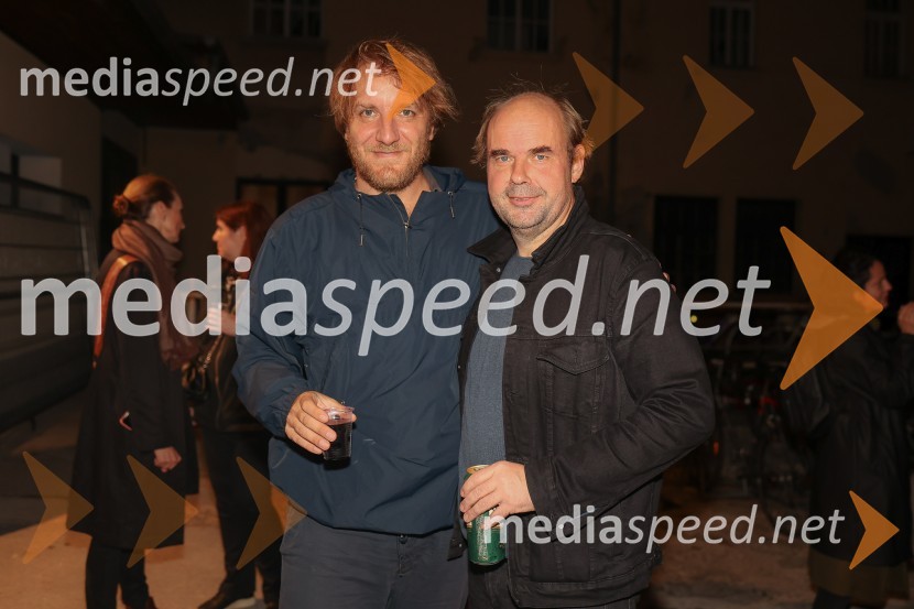  Matej Puc, igralec;  Gregor Zorc, igralecKrize, premiera predstave Slovensko mladinsko gledališče