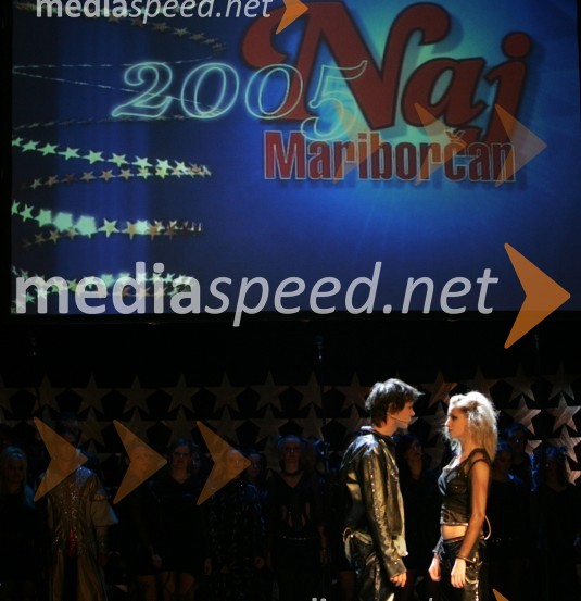 Program je popestril English Student Theater, ki ga sestavljajo dijaki Druge gimnazije MariborRazglasitev Naj Mariborčanov 2005