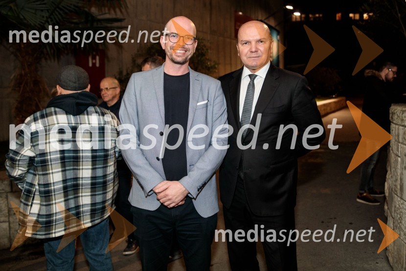 Matej Knep, vodja Urada za družbene dejavnosti Občine Piran;   Đenio Zadković, župan, Občina Piran25. festival slovenskega filma, zaključek festivala v Portorožu