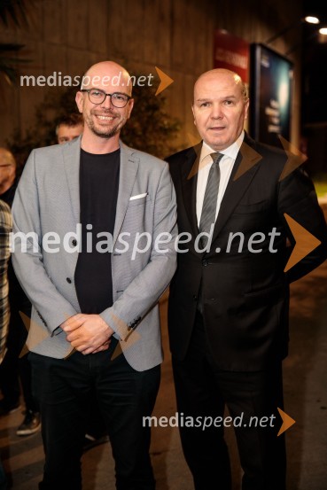  Matej Knep, vodja Urada za družbene dejavnosti Občine Piran;   Đenio Zadković, župan, Občina Piran25. festival slovenskega filma, zaključek festivala v Portorožu