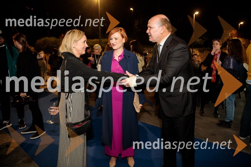  Nataša Bučar, direktorica, Slovenski filmski center; dr. Asta Vrečko, ministrica za kulturo;   Đenio Zadković, župan, Občina Piran25. festival slovenskega filma, zaključek festivala v Portorožu