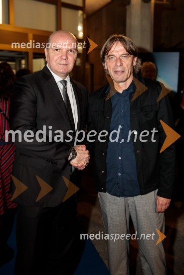   Đenio Zadković, župan, Občina Piran;   Bojan Labović, scenarist in režiser, direktor, Festival Slovenskega Filma25. festival slovenskega filma, zaključek festivala v Portorožu