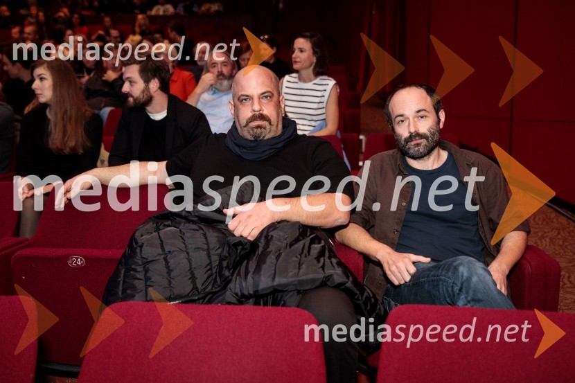  Miha Černec, producent;  Matjaž Ivanišin, režiser in scenarist25. festival slovenskega filma, zaključek festivala v Portorožu