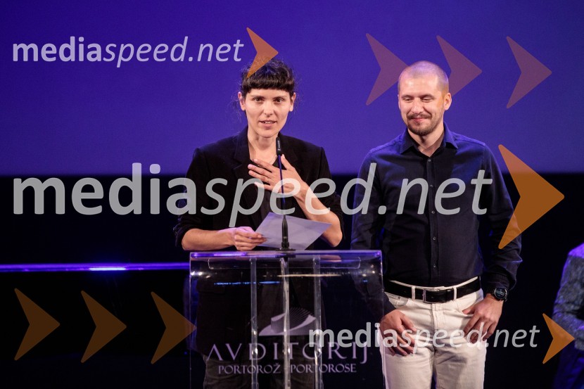  Sara Kern, režiserka;  Rok Biček, režiser25. festival slovenskega filma, zaključek festivala v Portorožu