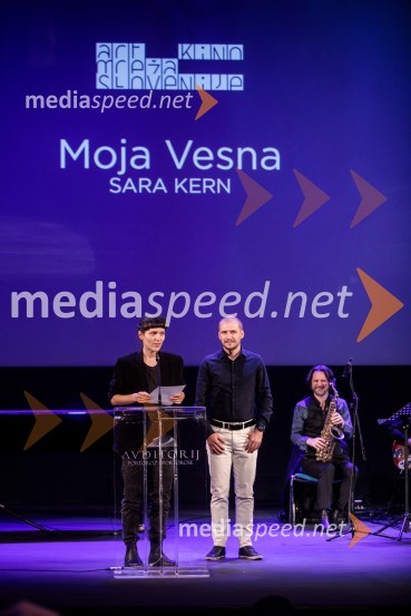  Sara Kern, režiserka;  Rok Biček, režiser25. festival slovenskega filma, zaključek festivala v Portorožu